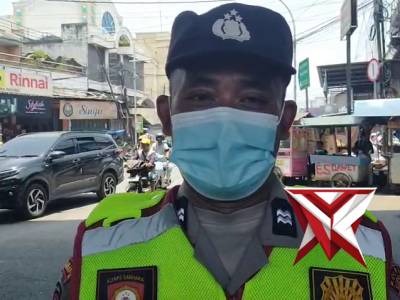 Situasi lalin sekitaran pos pasar pamanukan