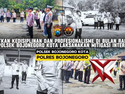 Tingkatkan Kedisiplinan dan Profesionalisme Kapolsek Bojonegoro Kota Laksanakan Mitigasi Internal
