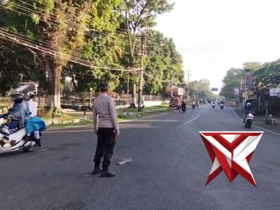 Poros Pagi Polsek Turen Kab Malang Cegah Kemacetan.