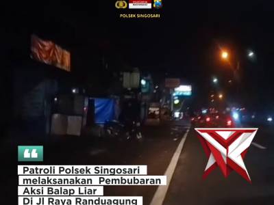 Pembubaran aksi balap liar - PoliceTube