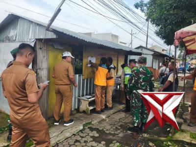 Bhabinkamtibmas Kel. Lawang Aipda Mas Edi Monitoring Kegiatan Dinas Pekerjaan Umum Sumber Daya Air