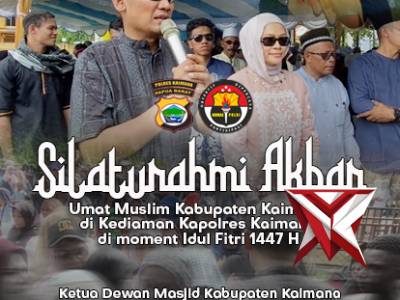 Polres Kaimana amankan silaturahmi akbar umat muslim di hari ke 3 Idul Fitri 1447 H - PoliceTube