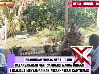 Giat Rutin Bhabinkamtibmas Polsek Kairatu