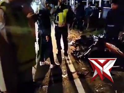 Respon cepat polsek Maospati menangani laka lantas