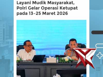 Kepolisian Negara Republik Indonesia akan menggelar Operasi Ketupat pada 13&ndash;25 Maret 2026