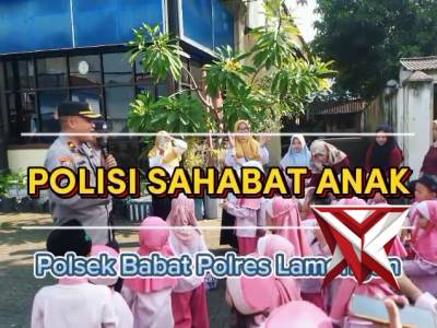 Polisi sahabat Anak Polsek Babat Polres Lamongan