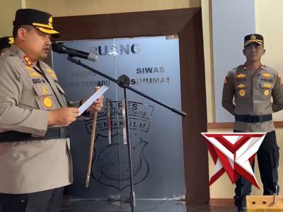 Upacara Sertijab Kasat Reskrim Polres Bengkulu Utara