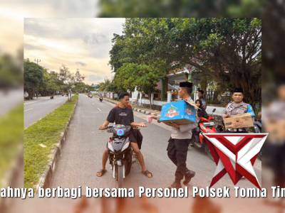 Indahnya Berbagi Bersama Polsek Tomia Timur