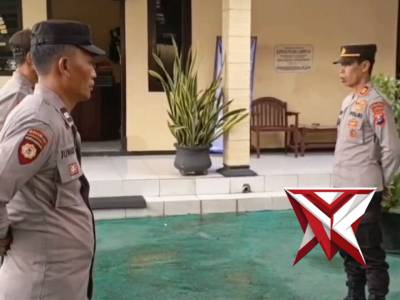 Kapolsek Lembeyan pimpin apel mitigasi dalam rangka penyampaian kebijakan dan jukrah pimpinan Polri