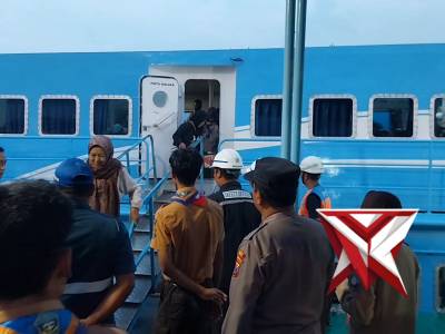 Giat PAM Kedatangan kapal Express Bahari 3F situasi Aman terkendali