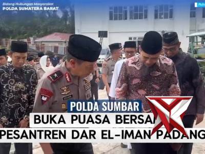 Buka bersama Polda Sumbar dengan Pesantren Dar El Iman