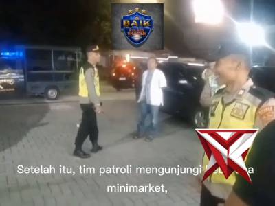 Patroli Presisi Polsek Plupuh pada Malam Takbiran