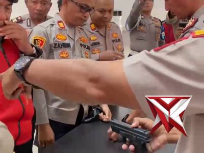 Kapolres ogan ilir Cek rutin senpi