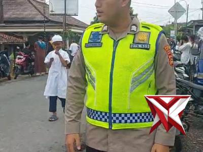 Giat pengamanan sholat idul fitri di wilkum Polsek buay pemuka peliung polres OKU timur