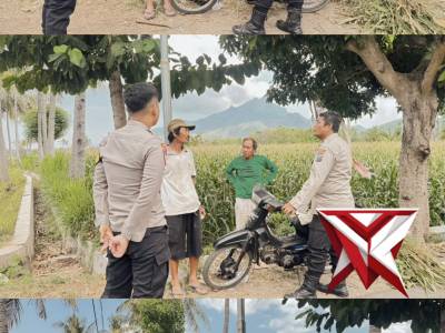 Personel Polsek Mlandingan Melaksanakan Patroli Harkamtibmas di Desa Trebungan