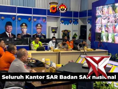 Kunjungan Kabarsarnas ke Posko Terpadu Km 57