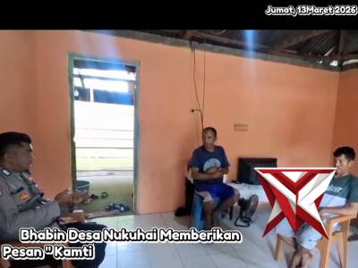 GIAT BHABINKAMTIBMAS POLSEK TANIWEL