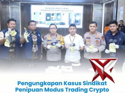 Direktorat Reserse Siber Polda Metro Jaya mengungkap sindikat penipuan berkedok trading kripto