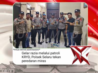 Gelar razia melalui patroli KRYD