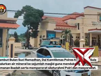 Dai Kamtibmas Polres Kepulauan Sula  Berbagi 
Menyambut Bulan Suci Ramadhan