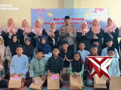 Ramadhan Day, PR Bhayangkari Kedewan laksanakan Buka Bersama dan Santunan pada Anak Yatim