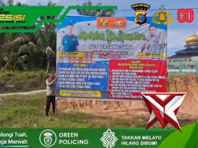 Gotong Royong Polsek Kotogasib - PoliceTube