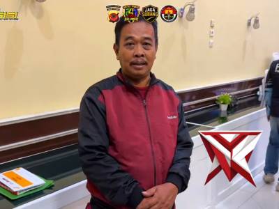 Konferensi pers sat reskrim polres subang