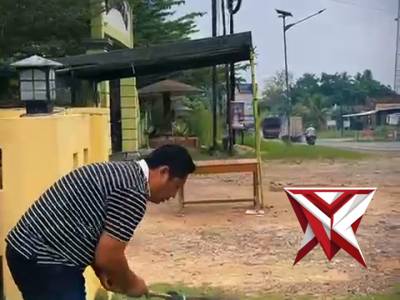 Kegiatan kurvei Kapolsek Tungkal Jaya bersama pers