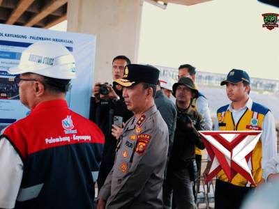 Kapolda Sumsel Melaksanakan Pengecekan Jalur Tol Kapal Betung