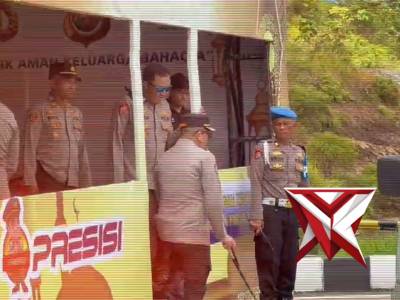 Kapolresta Bengkulu Tekankan Kebersihan dan Kesiapan Pos Pam Idul Fitri