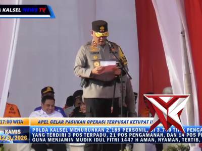 Apel Gelar Pasukan Operasi Kepolisian Terpusat Ketupat Intan 2026, Polda Kalsel - PoliceTube