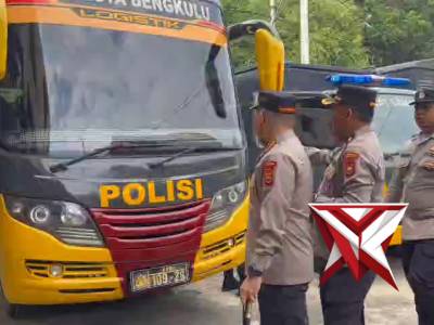 Cek Kesiapan Operasional, Kapolresta Bengkulu Periksa Kendaraan Dinas Jajaran