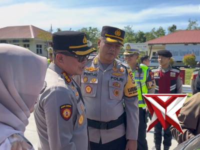 *Kapolresta Bengkulu Dampingi Kapolda Bengkulu Cek Kesiapan Pos Pengamanan Operasi Ketupat di Tol da