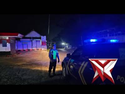Patroli Malam Polsek Blado, Polres Batang Jaga Keamanan Wilayah Tetap Kondusif