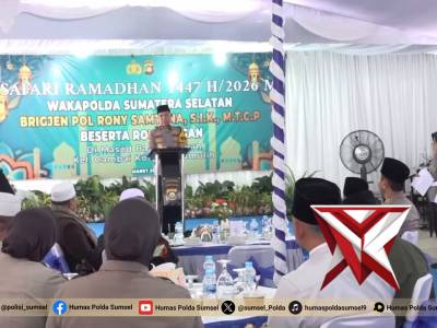 Safari Ramadhan, Wakapolda Sumsel Pererat Silaturahmi dan Salurkan Bansos di Kota Prabumulih