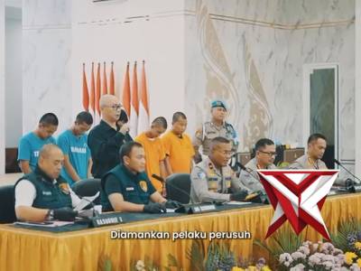 Press Release Pengungkapan Kasus terkait peristiwa Kerusuhan