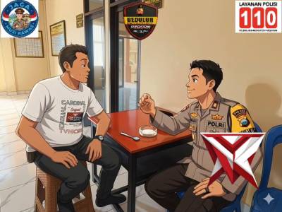 Personil babhinkamtibmas Polres Mura memberikan himbauan kepada masyarakat - PoliceTube