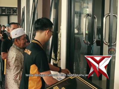 Kapolres Trenggalek Teken Prasasti, Resmikan Gedung Baru Bagian Logistik