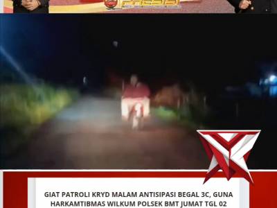 POLSEK BMT MELAKSANAKAN PATROLI ANTISIPASI 3 C