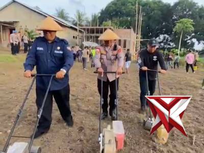 Polres Ende Bersama Forkopimda Tanam Jagung Serentak Kuartal 1 2026 di Nanganesa