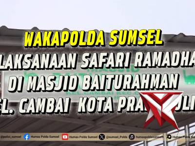 Safari Ramadhan, Wakapolda Sumsel Pererat Silaturahmi dan Salurkan Bansos di Kota Prabumulih