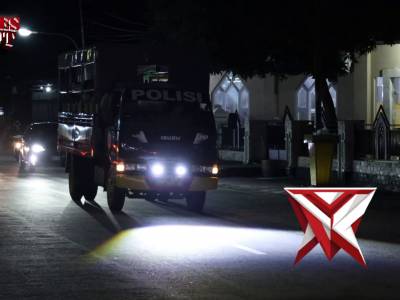 Polres Kolaka Utara Gelar Patroli Skala Besar Ciptakan Situasi Kamtibmas Kondusif