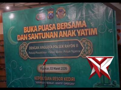 Buka Bersama Rayon 2, Polres Kediri Pererat Kebersamaan di Bulan Ramadan
