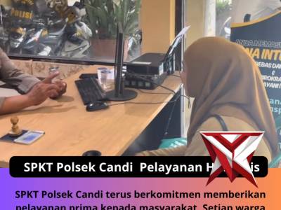 PELAYANAN SPKT POLSEK CANDI POLRESTA SIDOARJO
