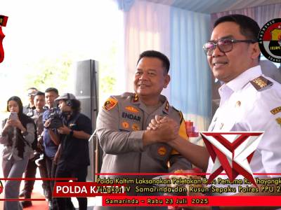 Peletakan Batu Pertama Pembangunan RS Bhayangkara Samarinda dan Rusun Sepaku Polres PPU