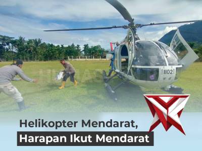 Helikopter mendarat