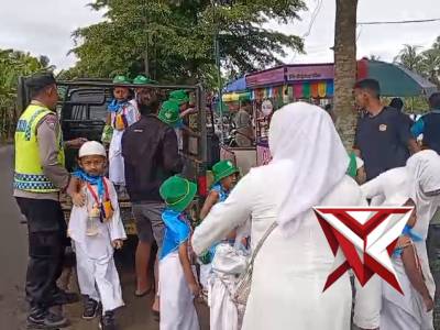 pengamanan latihan manasik haji anak anak tk