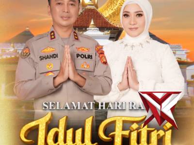 Kapolda Sumsel beserta staf dan jajaran mengucapkan Selamat hari raya idul fitri 1447 H