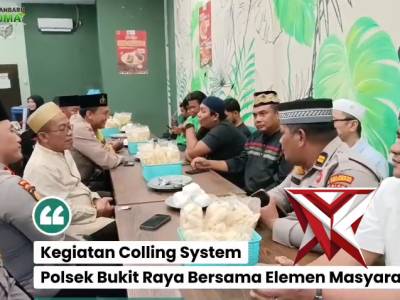KEGIATAN COOLING SYSTEM POLSEK BUKIT RAYA BERSAMA ELEMEN MASYARAKAT