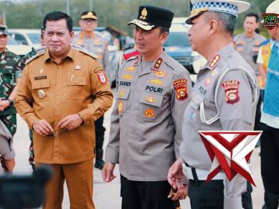 Kapolda Sumsel Cek Jalur Strategis Tol Kapal Betung Jelang Mudik Lebaran